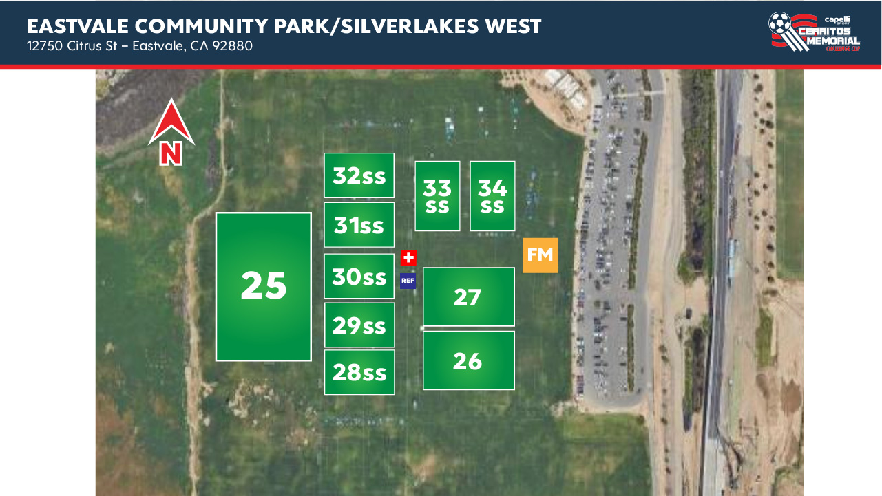 CMCC2024 field map for eastvale community park